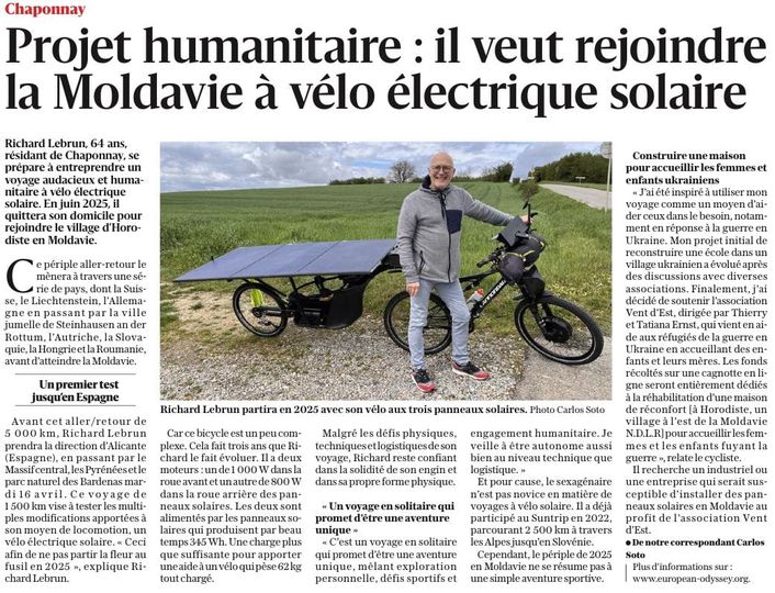 ARTICLE DE PRESSE : le futur exploit apparu dans la presse locale lyonnaise !